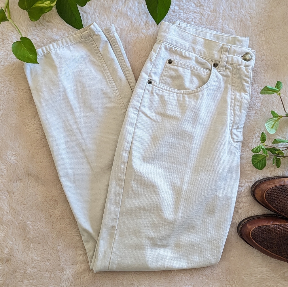 Woolrich | Bone High Rise Straight Leg Pant